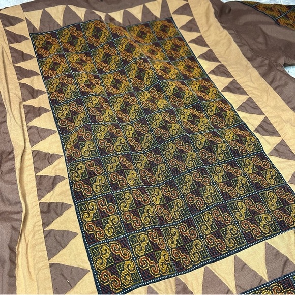 Handmade 1970 Old Fabric, vintage cloth, old kantha style jacket - Picture 13 of 13